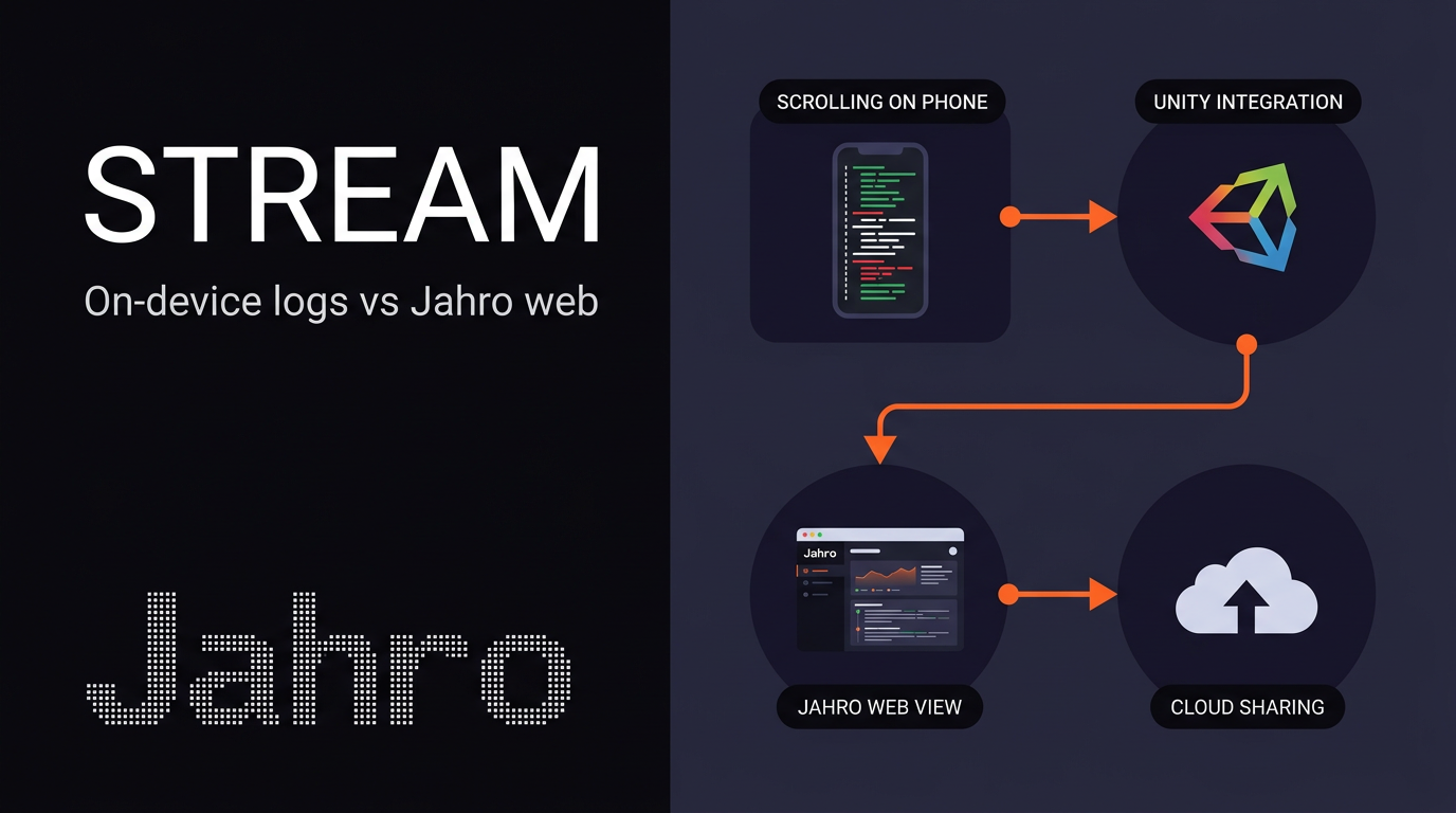 Lunar Console vs Jahro - Unity mobile debugging compared cover image