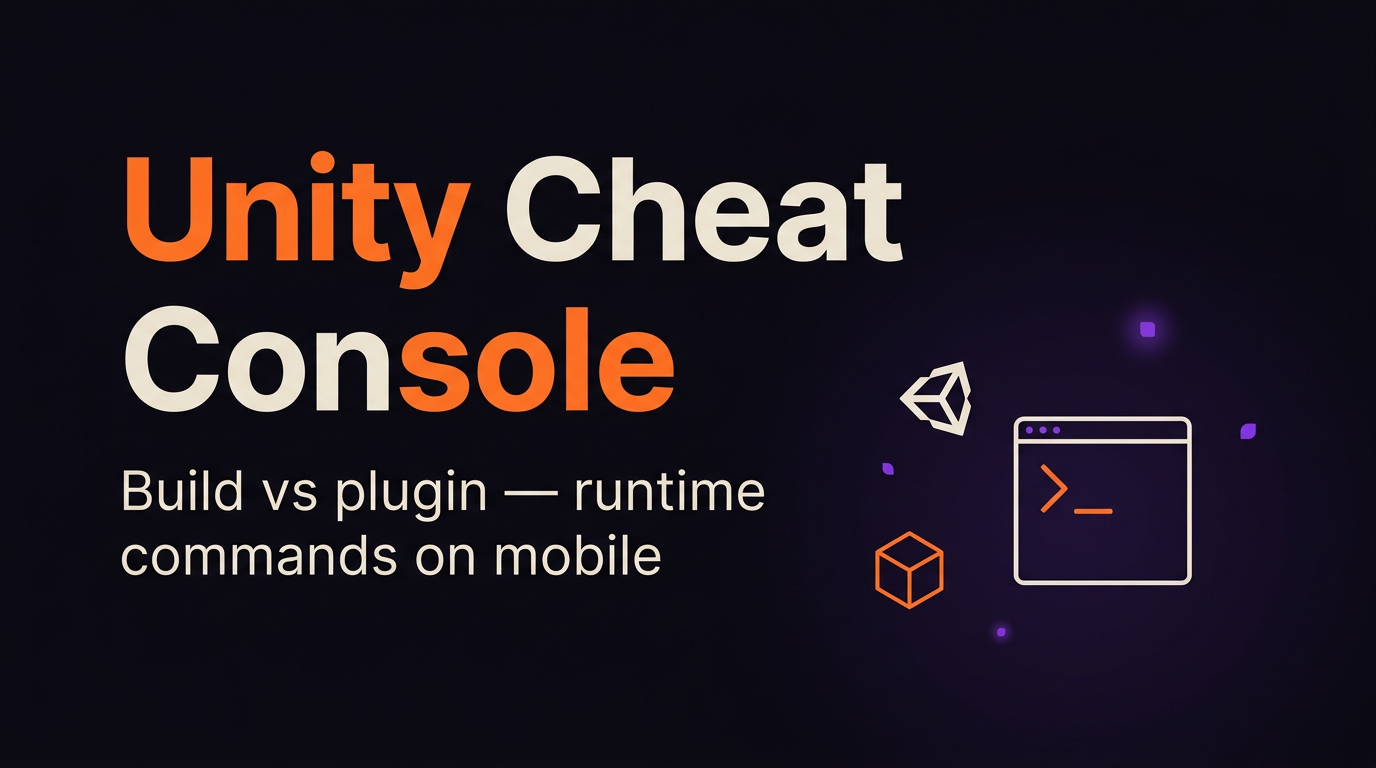 How to Add a Cheat Console to Your Unity Game cover
